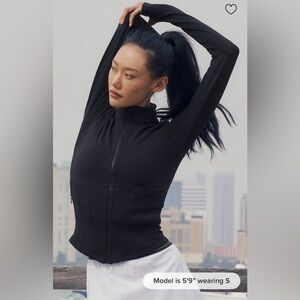 ALO Yoga Airbrush Corset Full Zip Jacket